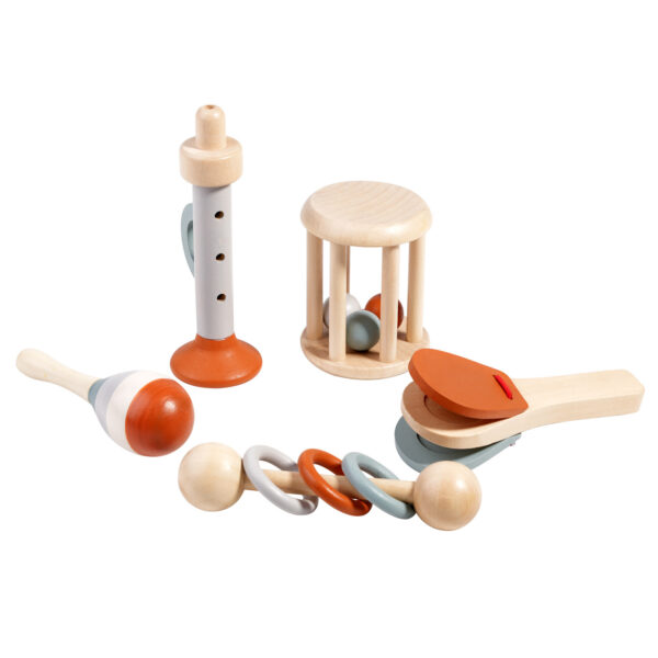 Baby Rattle Wooden Toys for Early Education - Image 2