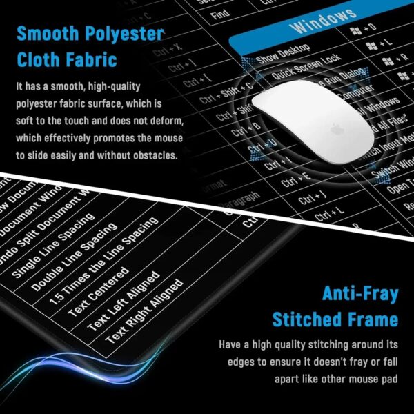 Large Extended Mouse Pad with Excel Shortcuts - Image 5