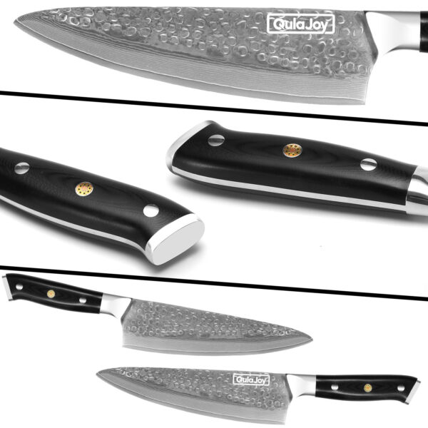 Japanese Chef Knife VG-10 Damascus 67-Layer Blade, Ultra-Sharp Hammered Master Chef’s Knife - Image 5