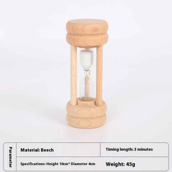 30-Minute Wooden Hourglass Timer Ornament - Image 4