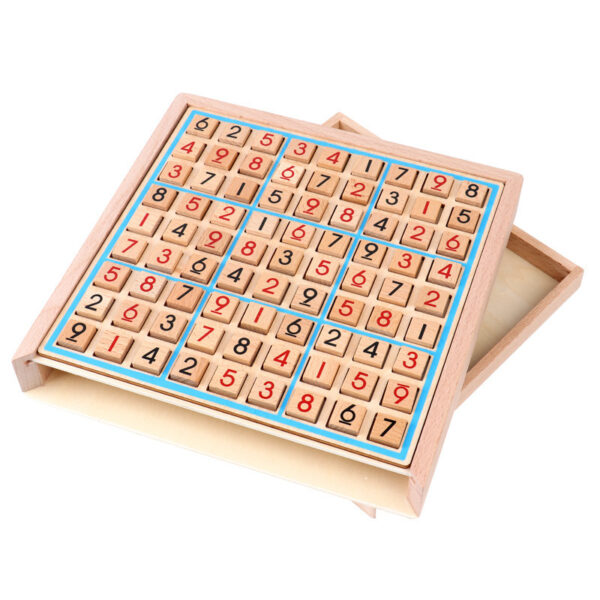 Wooden Sudoku Jiugongge Game Chess Early Education Toys - Image 3