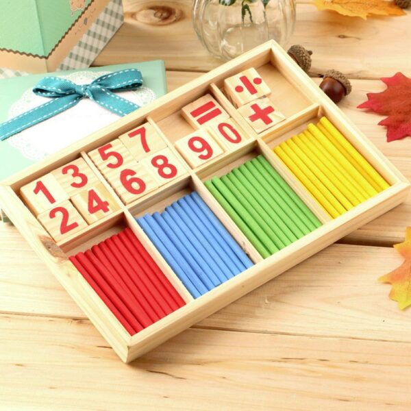 Montessori Wooden Colorful Math Education Kit - Image 2