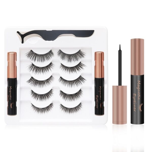 No-Glue Waterproof Magnetic Lashes with Eyeliner Kit - Image 6