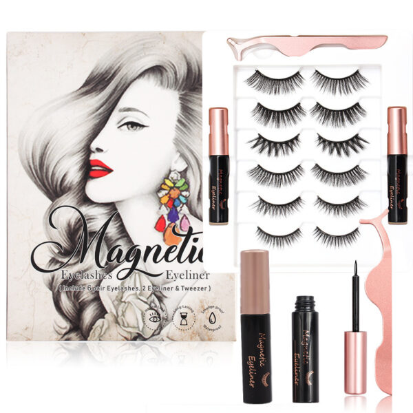 No-Glue Waterproof Magnetic Lashes with Eyeliner Kit - Image 5