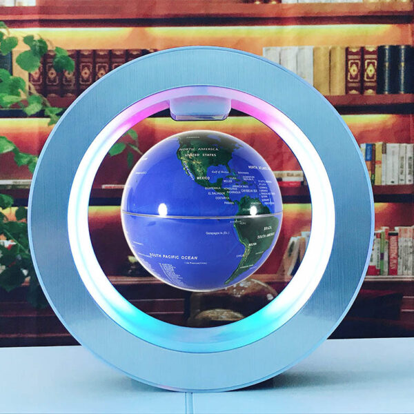 Round LED World Map Floating Globe – Magnetic Levitation Light, Anti-Gravity - Image 4