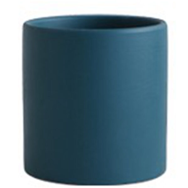 Colorful Ceramic Flowerpot with Drainage Hole and Tray - Image 10