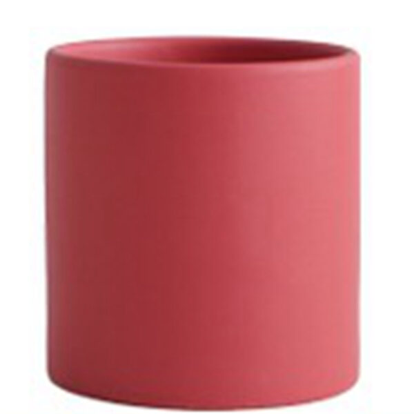 Colorful Ceramic Flowerpot with Drainage Hole and Tray - Image 7