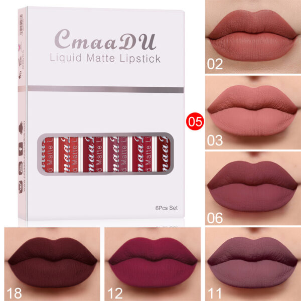 Matte Non-Stick Cup Waterproof Lipstick – Long-Lasting Lip Gloss - Image 4