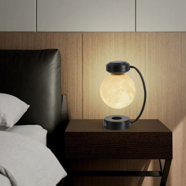 3D LED Moon Night Light Wireless Magnetic Levitating Rotating Floating Ball Lamp For Home Decoration - Image 4