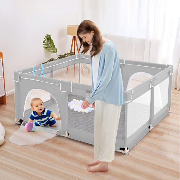 Baby Playpen with Mat – Activity Centre, Indoor/Outdoor Toddler and Baby Fence - Image 3