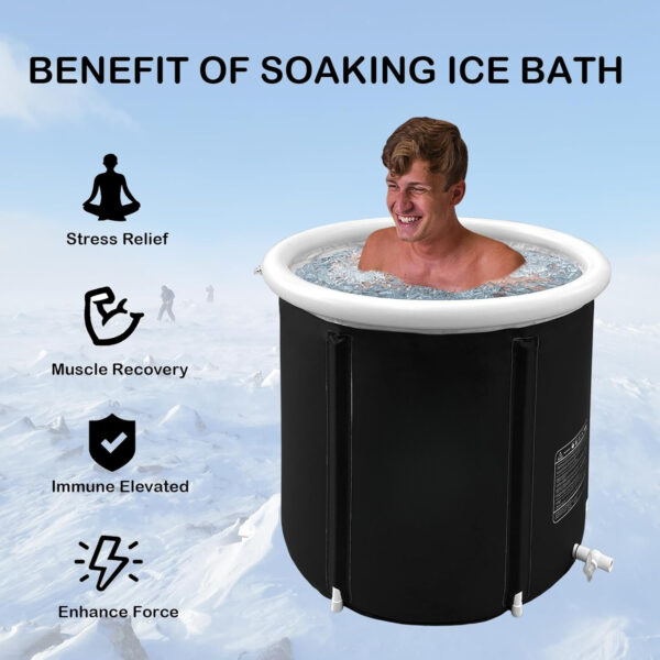 Portable Ice Tub – Foldable Outdoor Bathtub for Cold Water Therapy and Fitness Recovery - Image 3