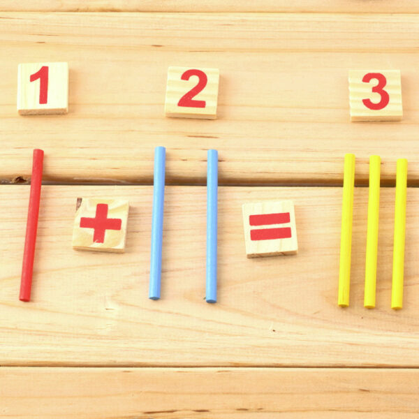 Montessori Wooden Colorful Math Education Kit - Image 3