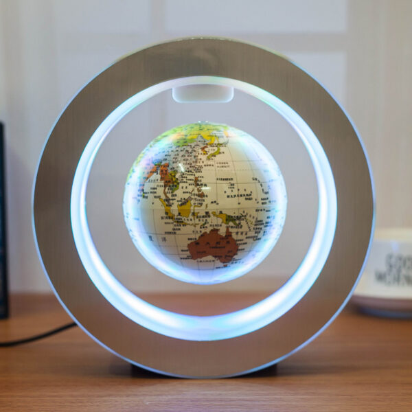 Round LED World Map Floating Globe – Magnetic Levitation Light, Anti-Gravity - Image 6