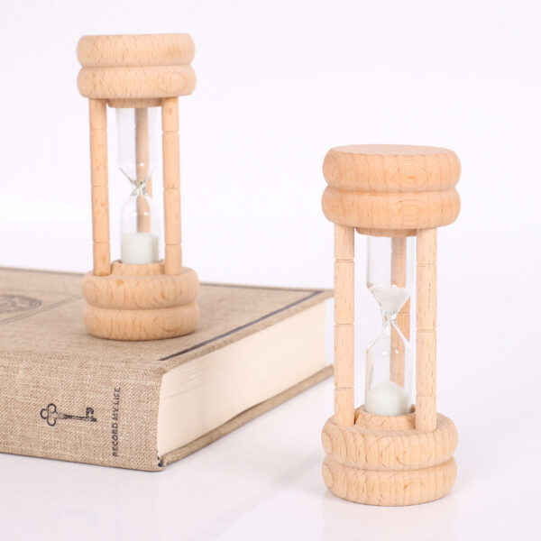 30-Minute Wooden Hourglass Timer Ornament