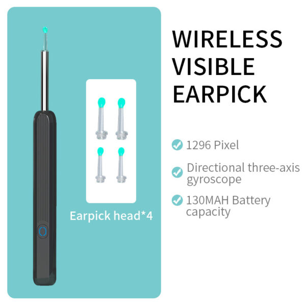 NE3 Wireless Ear Cleaner with Otoscope, Camera, and LED Light – Ear Wax Removal Kit - Image 9