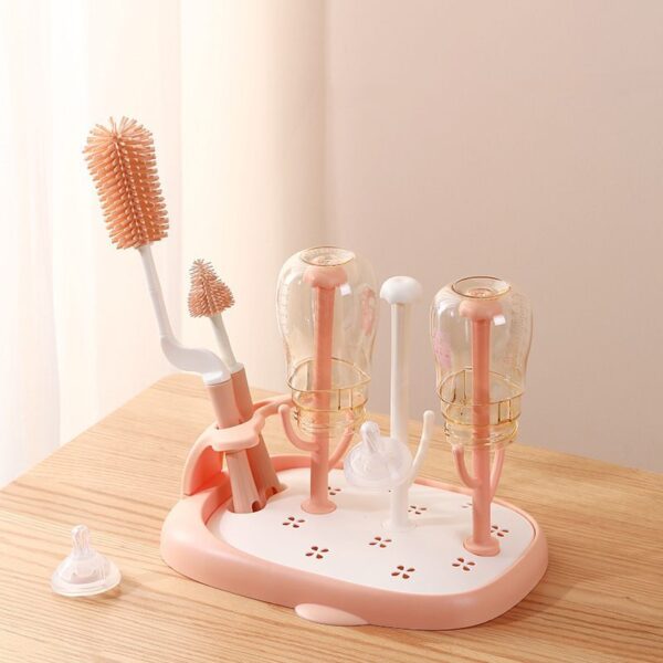 "Baby Bottle Drain Rack Storage"