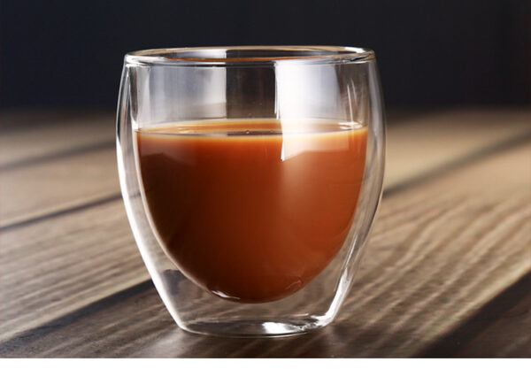 Heat-Resistant Double-Walled Glass Coffee Cup - Image 3