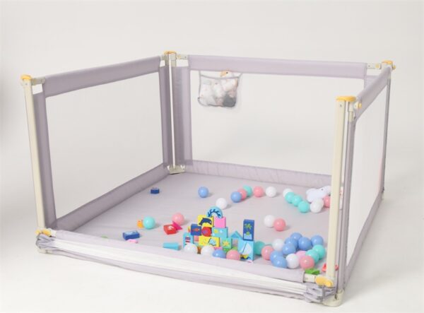 Baby Play Mat Fence – Protective Infant Toddler Fence with Adjustable Height, Large Size 120x120x68cm - Image 3