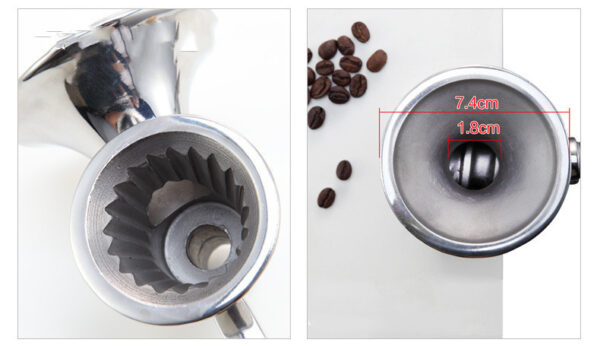 304 Stainless Steel Manual Coffee Bean Grinder - Image 2