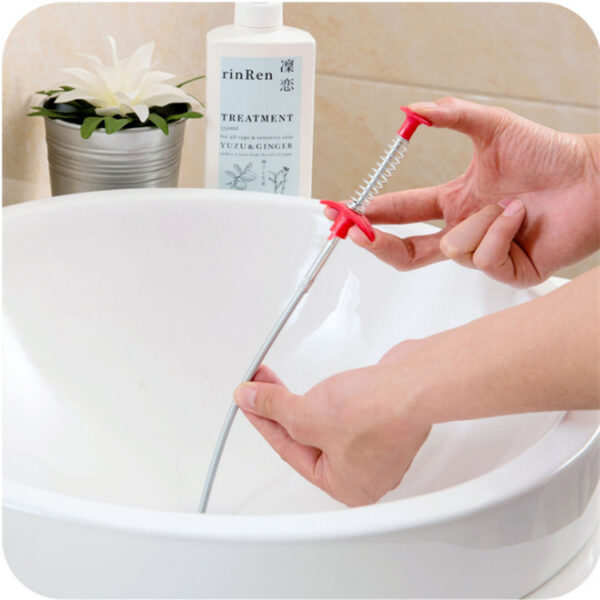 60CM Spring Pipe Dredging Tool – Household Drain Cleaner for Removing Clogs, Kitchen Sink Cleaning Gadget - Image 8