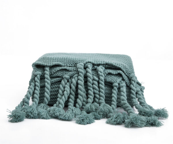 Knitted Office Sofas Wool Blanket - Image 2