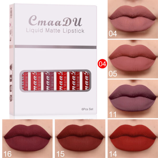 Matte Non-Stick Cup Waterproof Lipstick – Long-Lasting Lip Gloss - Image 2