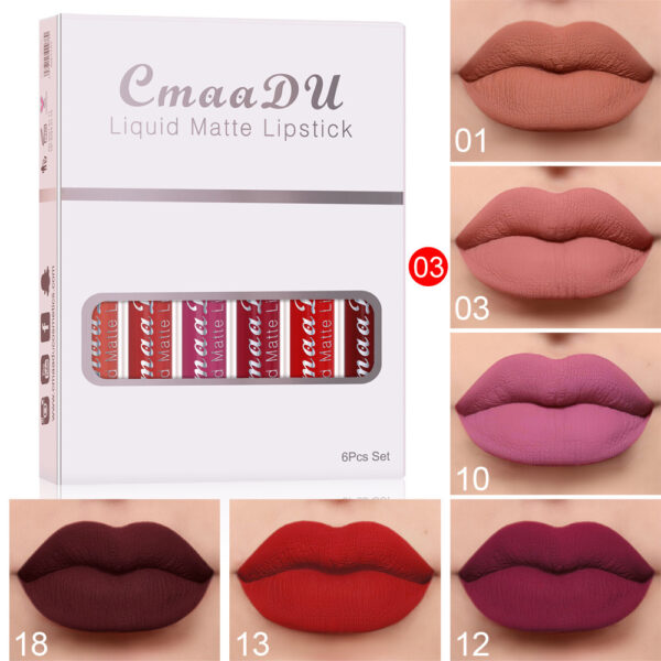 Matte Non-Stick Cup Waterproof Lipstick – Long-Lasting Lip Gloss - Image 6