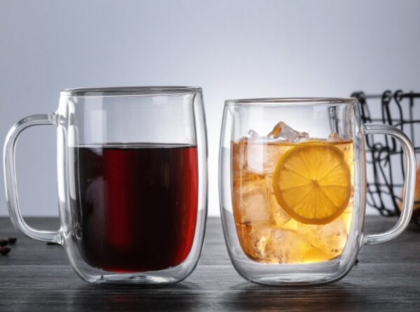 High Borosilicate Double-Walled Glass Cup – Heat-Resistant Design - Image 3