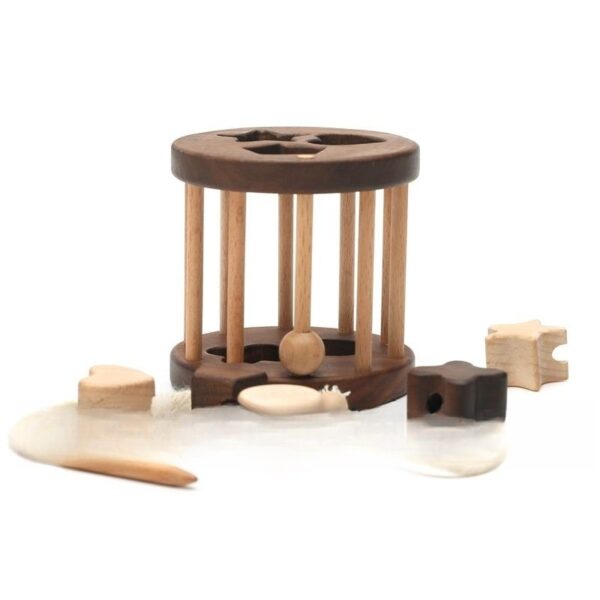 Creative Wooden Baby Threading Game with Ringing Bell – 3-in-1 Toy - Image 2