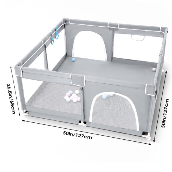 Baby Playpen with Mat – Activity Centre, Indoor/Outdoor Toddler and Baby Fence - Image 2