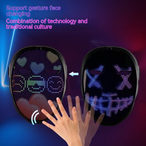 LED Luminous Face Masks with Full Color, Face-Changing Effect - Image 6