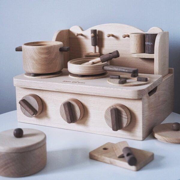 Simulation Of Children Wooden Kitchen Toys - Image 2