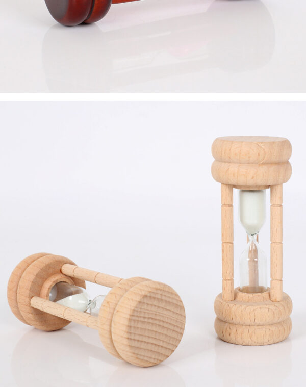 30-Minute Wooden Hourglass Timer Ornament - Image 2