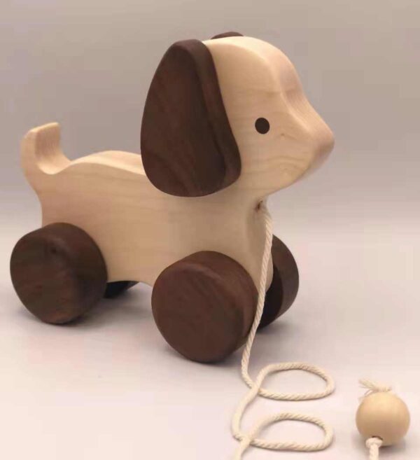 Handmade Solid Wood Puppy