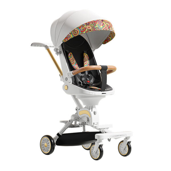 Two-way Folding Lightweight Shock-absorbing High-view Stroller - Image 3