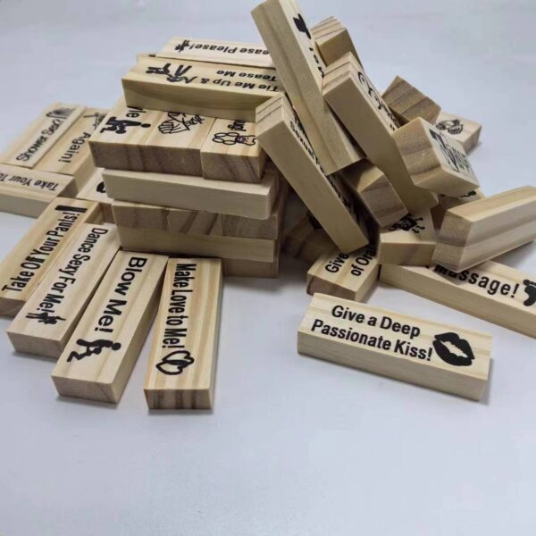 Couple's Intimacy Jenga Game – Stacking Blocks for Valentine’s and Party Fun (18+) - Image 5