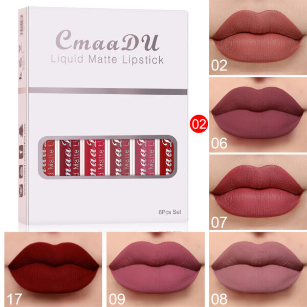 Matte Non-Stick Cup Waterproof Lipstick – Long-Lasting Lip Gloss - Image 5