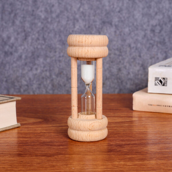 30-Minute Wooden Hourglass Timer Ornament - Image 3