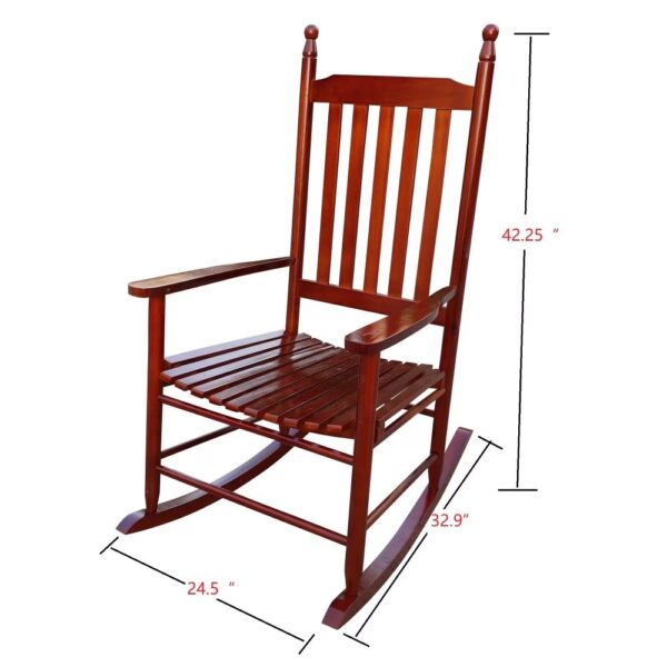 Wooden Rocking Chair - Image 3