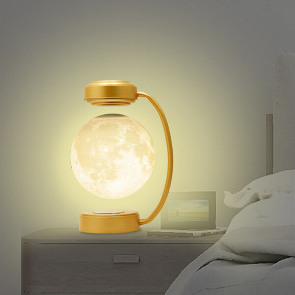 3D LED Moon Night Light Wireless Magnetic Levitating Rotating Floating Ball Lamp For Home Decoration - Image 6