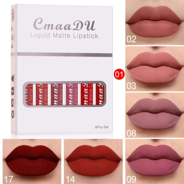 Matte Non-Stick Cup Waterproof Lipstick – Long-Lasting Lip Gloss - Image 3