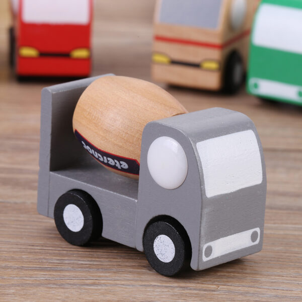 12Pcs/Set Wooden Baby Kid Cartoon Toy Car Early Learning Educational Traffic Toys Children Gift - Image 10