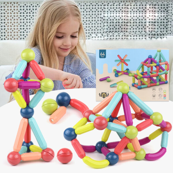 Baby Toys Magnetic Building Blocks - Image 2