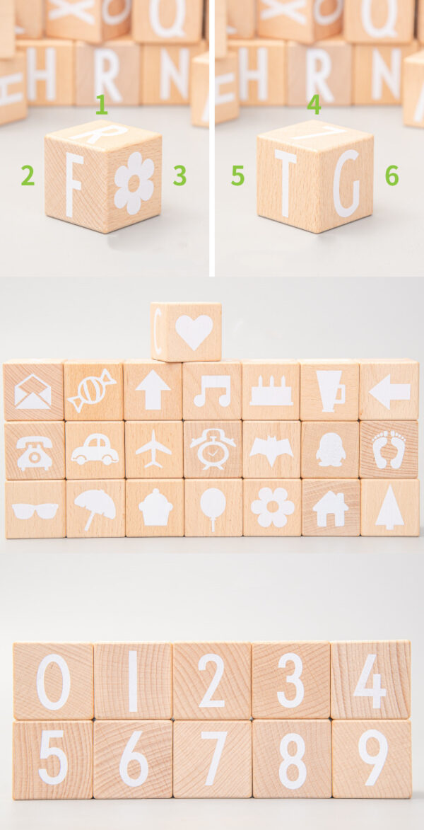 Solid wood building blocks large particle educational toys - Image 4